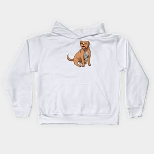 Dog - American Pit Bull - Red Nose Natural Kids Hoodie